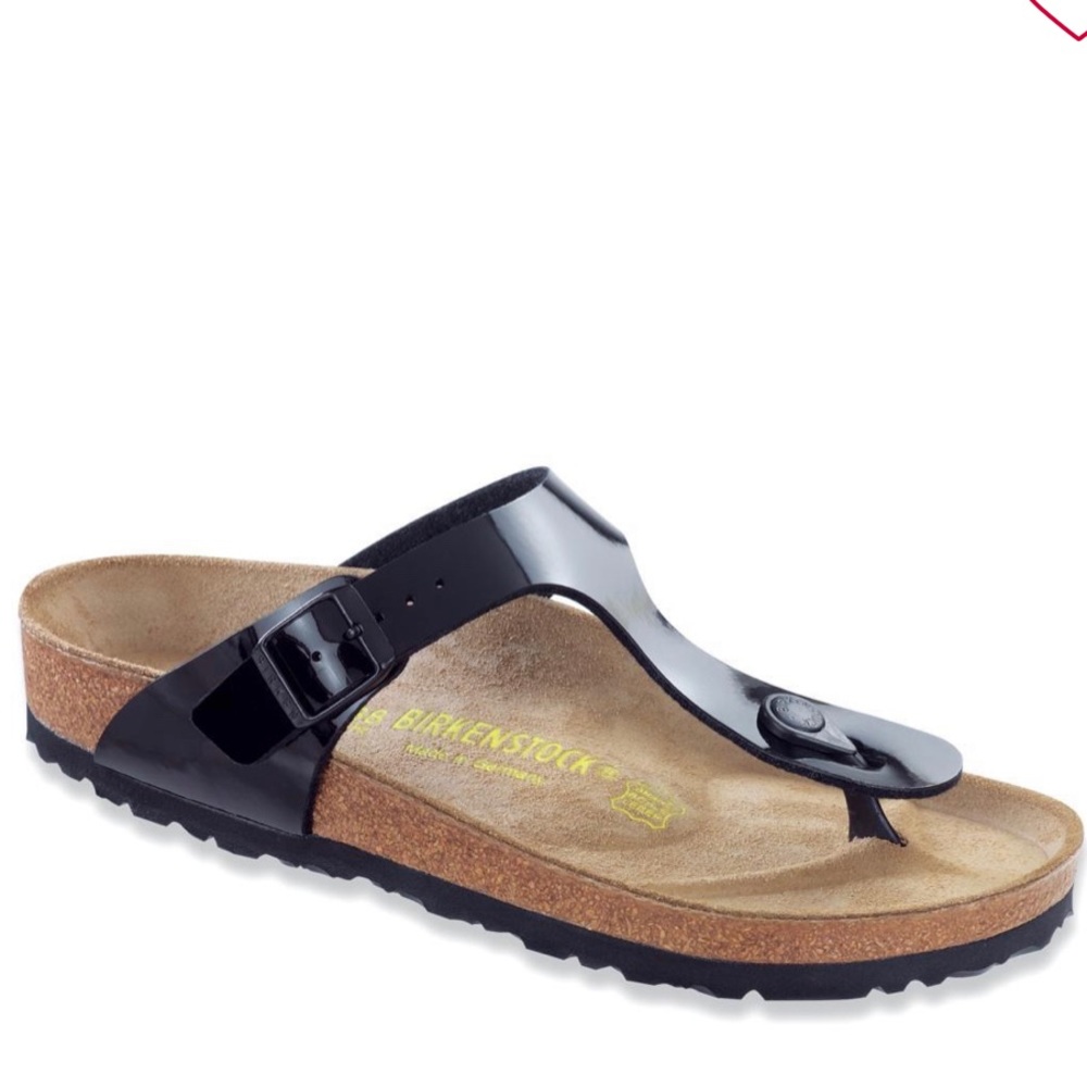 Brand new Birkenstock black patent Gizeh